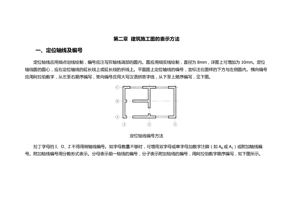 建筑施工图的表示方法