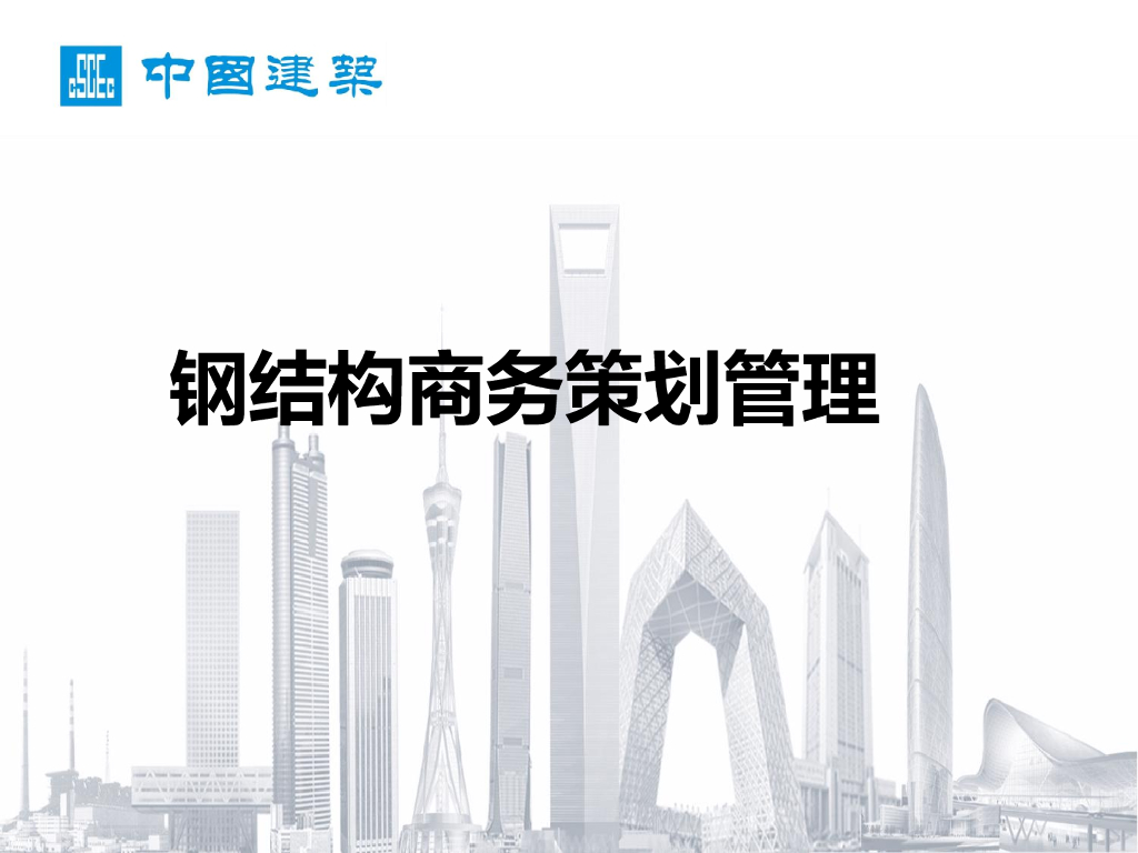 中建钢结构商务策划管理（55页）