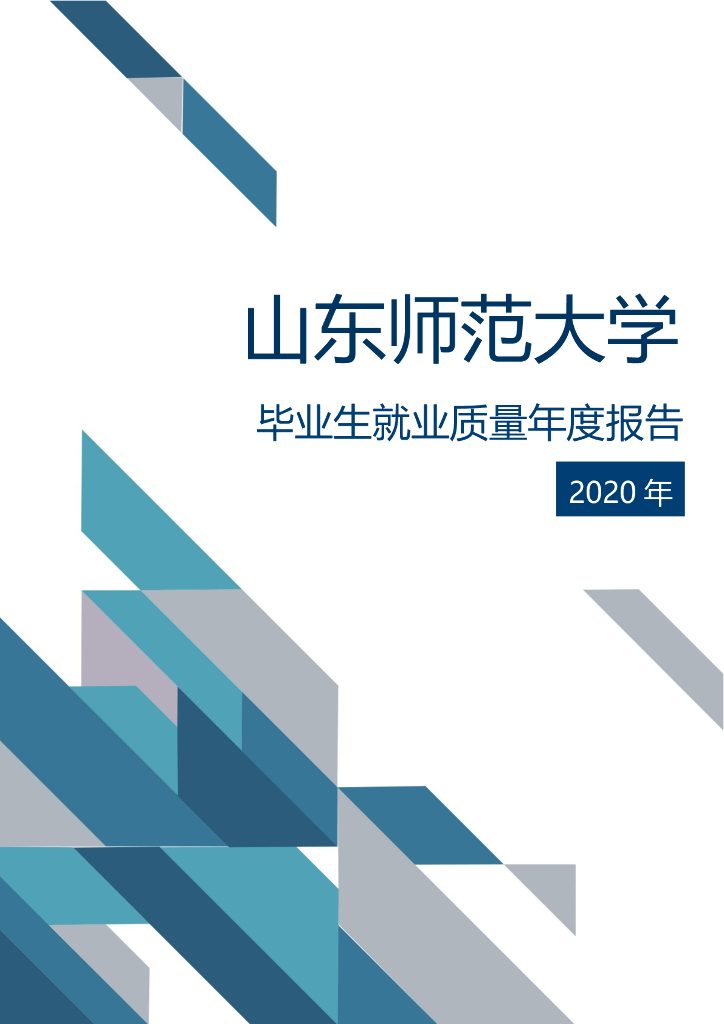 山东师范大学2020届毕业生就业质量年度报告