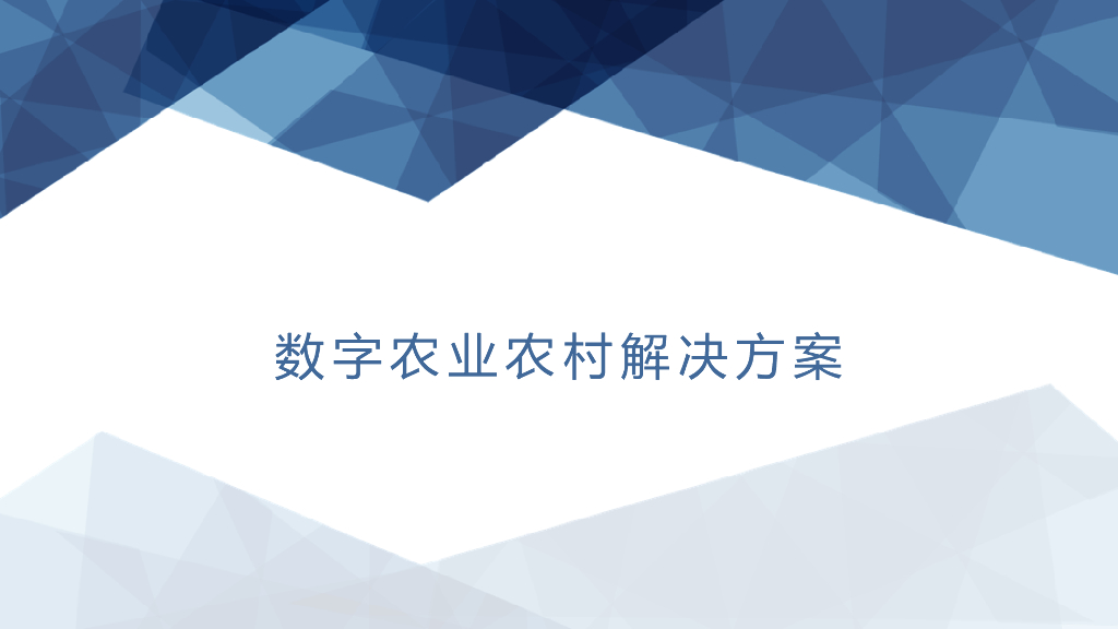 “1+2+M+N”数字农业农村解决方案