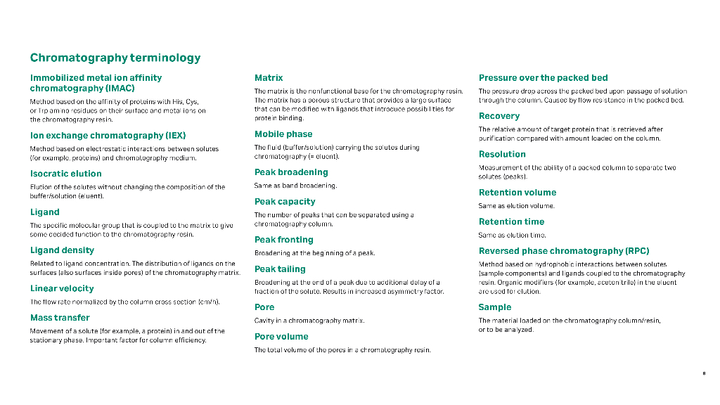 Cytiva思拓凡：尺寸排阻层析 (SEC) 原理和方法（英文版）_第8页