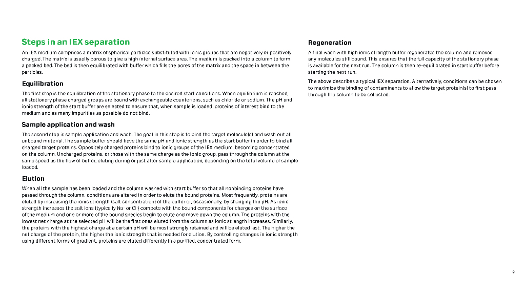 Cytiva思拓凡：离子交换层析 (IEX) 原理和方法（英文版）_第9页
