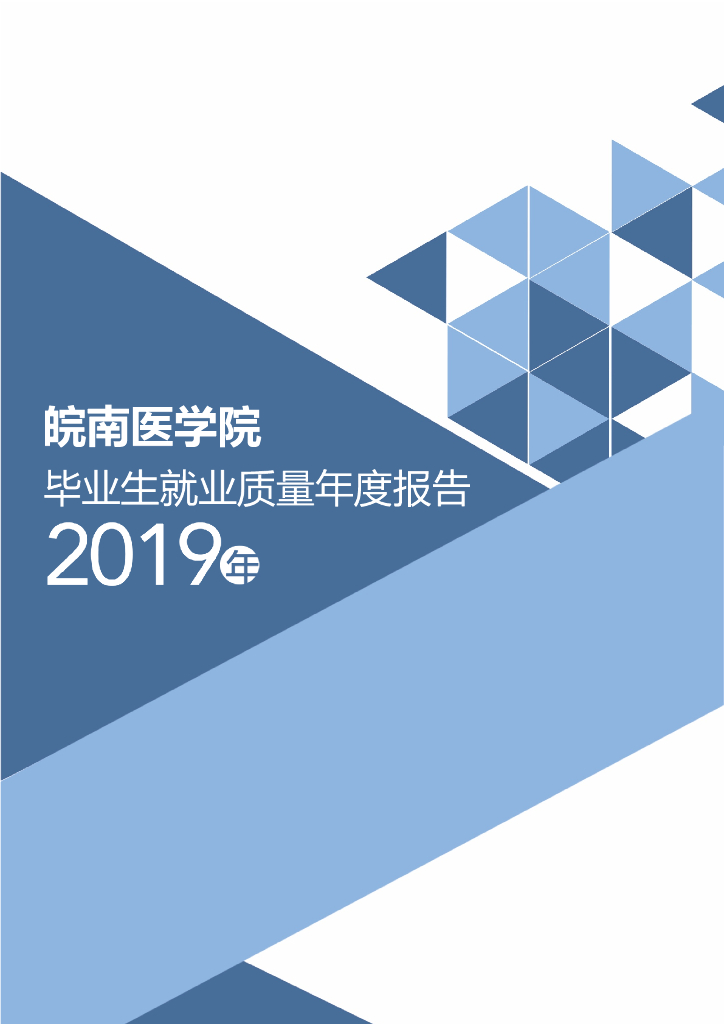 皖南医学院2019届毕业生就业质量报告