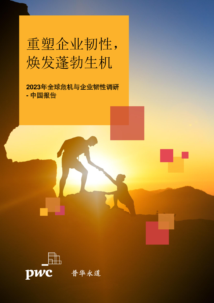 普华永道：2023年全球危机与企业韧性调研中国报告 - 重塑企业韧性，焕发蓬勃生机