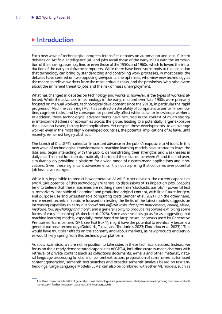 国际劳工组织：ChatGPT等生成式AI能增强就业，不会取代岗位（英文版）_第10页