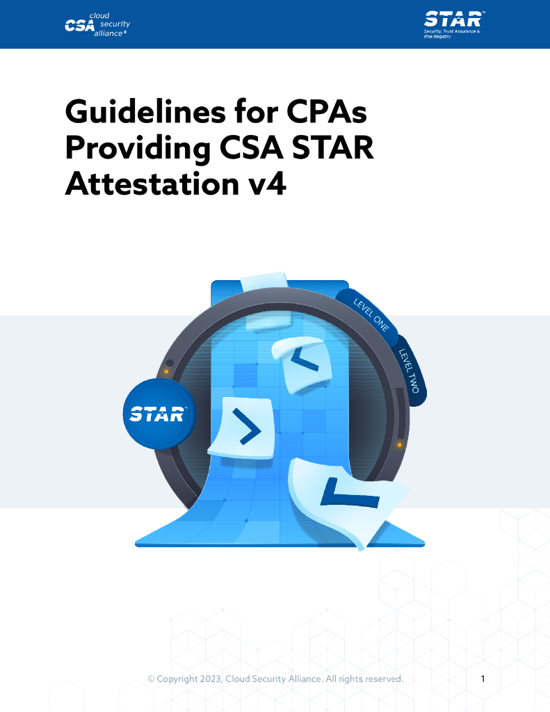 CSA：注册会计师提供CSA STAR认证指南v4（英文版）