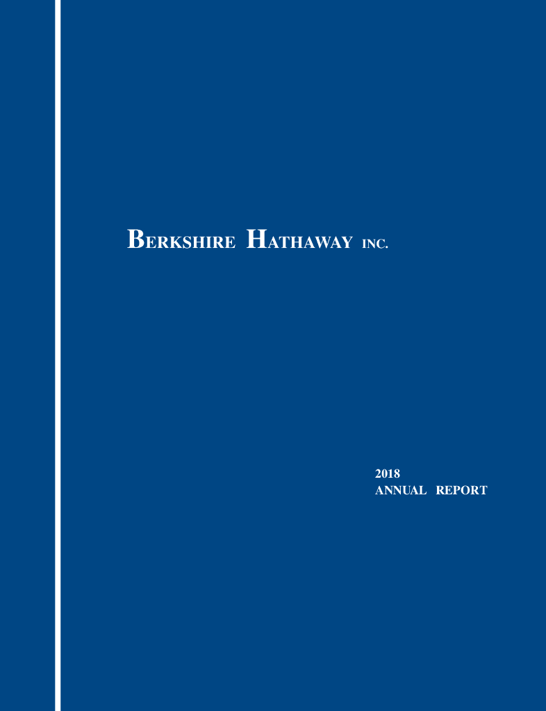 伯克希尔-哈撒韦公司（BERKSHIRE HATHAWAY）2018年年度报告（英文版）