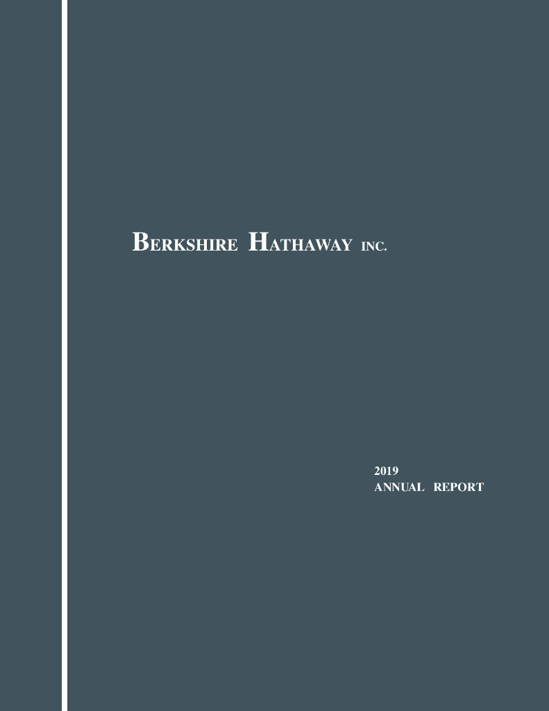 伯克希尔-哈撒韦公司（BERKSHIRE HATHAWAY）2019年年度报告（英文版）