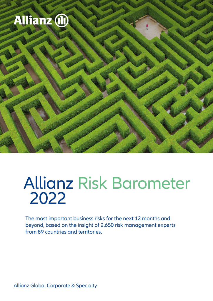 安联保险集团（Allianz）：2022年风险晴雨表（英文版）