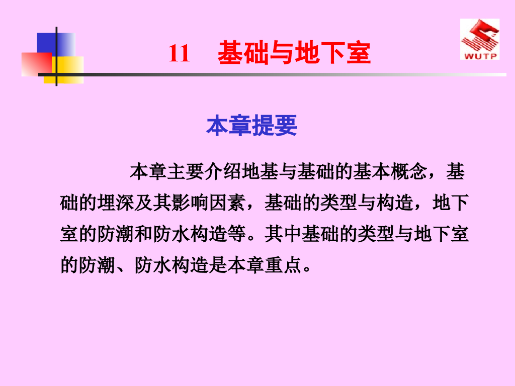 基础与地下室基础知识讲解