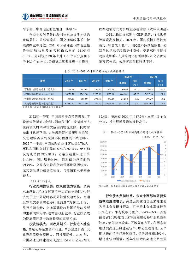 联合资信：山东高速集团有限公司2022年度第四期绿色中期票据(碳中和债)信用评级报告_第10页