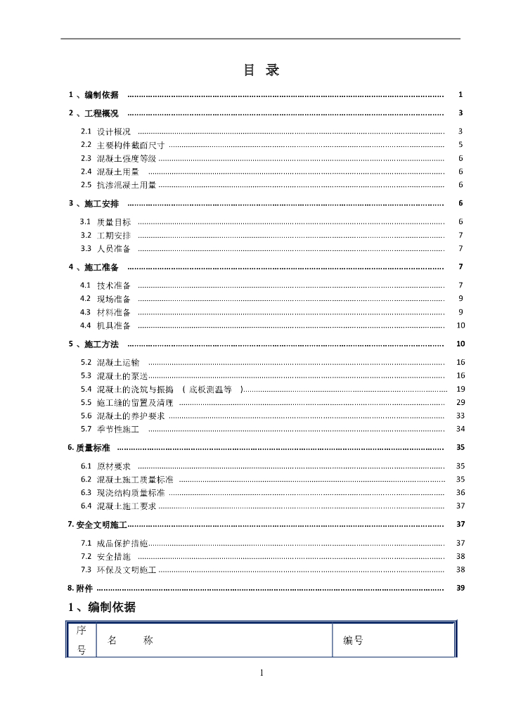 住宅楼项目混凝土工程施工方案