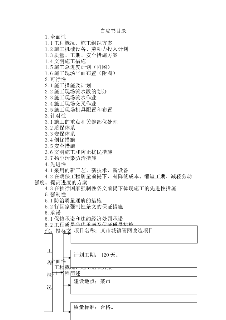 某市城镇管网改造项目
