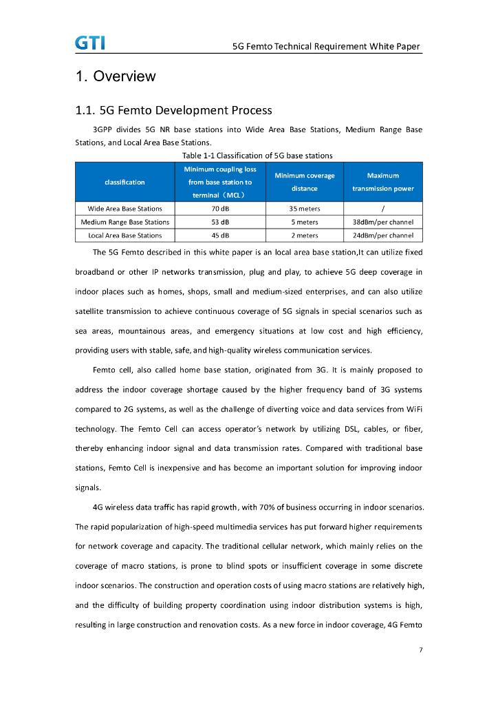 GTI：2023年5G一体化小站技术需求白皮书（英文版）_第7页
