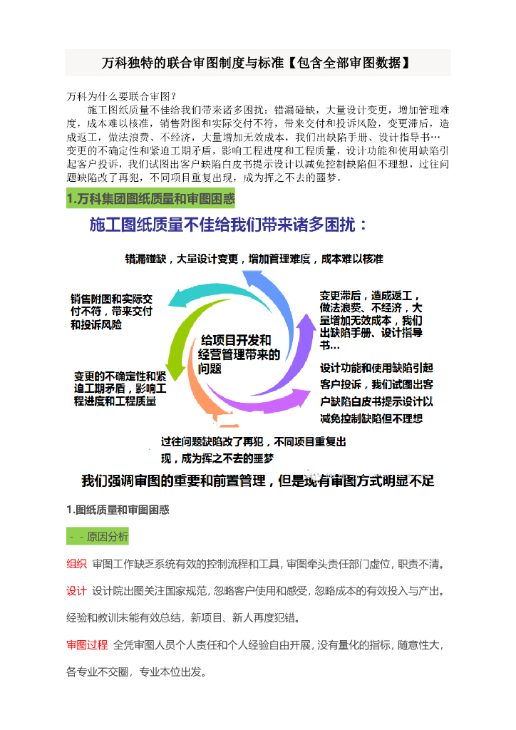 知名房企联合图审制度与标准