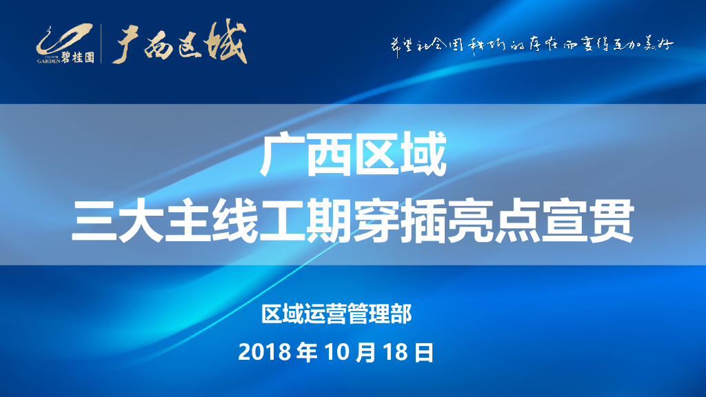 名企三大主线工期穿插亮点宣贯31P