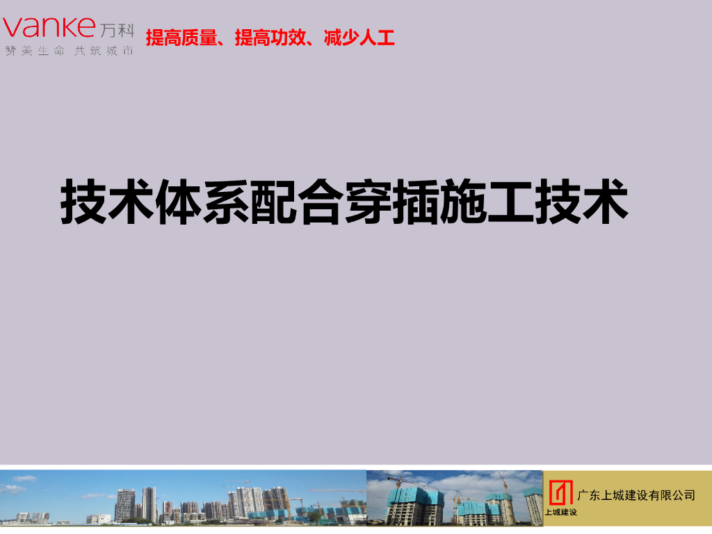 技术体系配合穿插施工技术38页