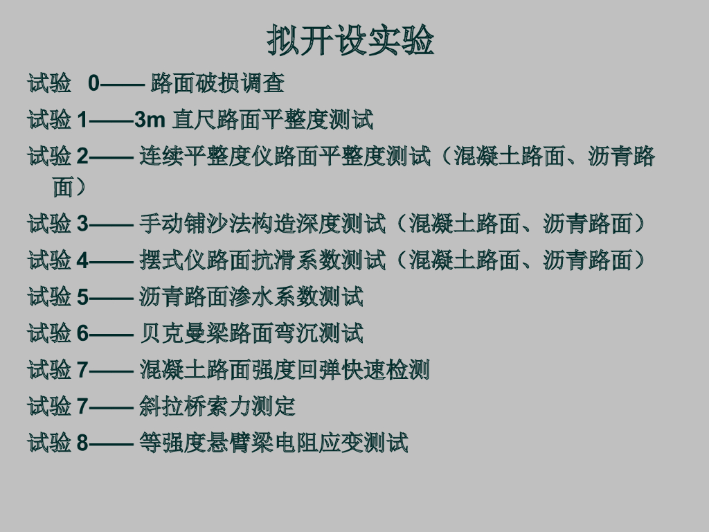 路面z试验知识总结超级全面115页
