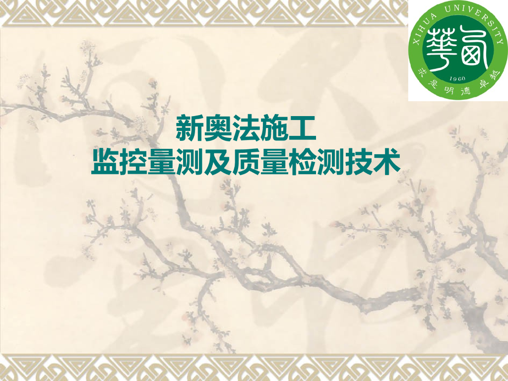 新奥法施工监控量测及质量检测技术178页
