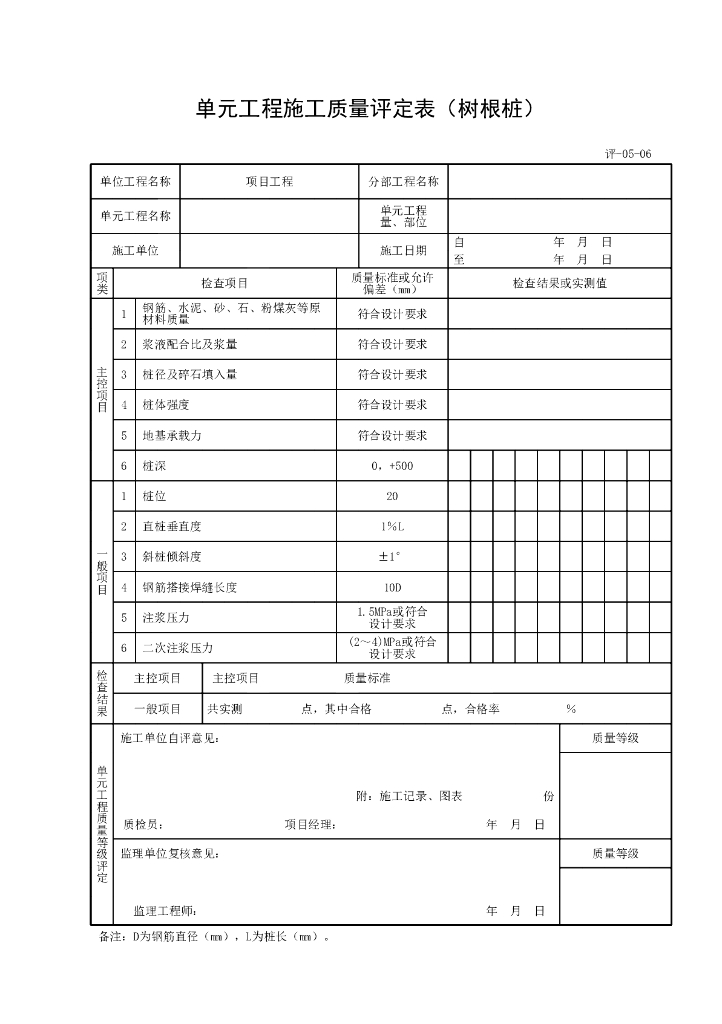 上海水利工程质量检验质量检验评定类用表_第6页