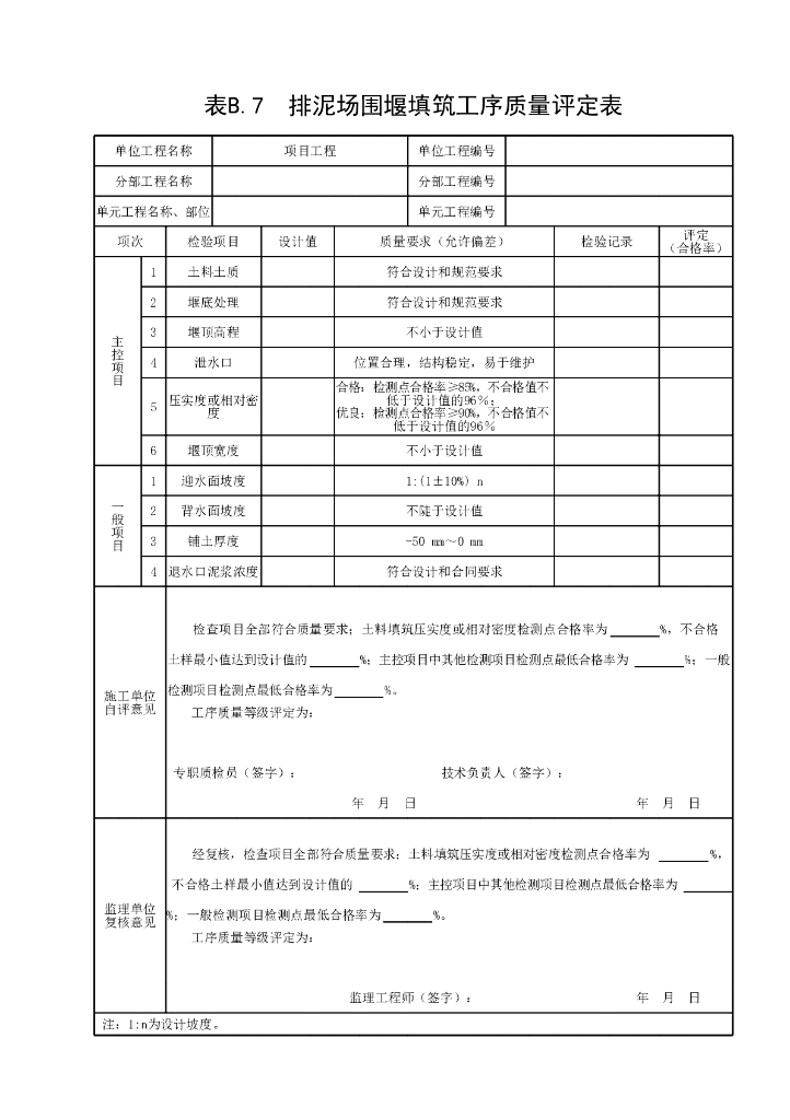 江苏水利建筑工程工序质量评定表2022_第7页