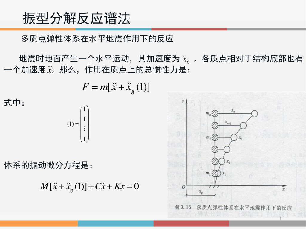 反应谱理论之三-振型分解反应谱法