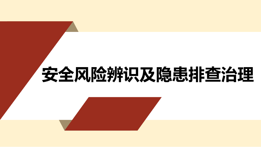 安全风险辨识及隐患排查治理（111页）