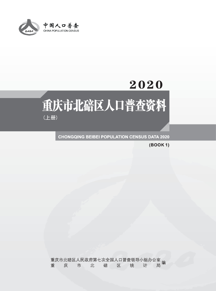 2020重庆市北碚区人口普查资料（上册+下册）