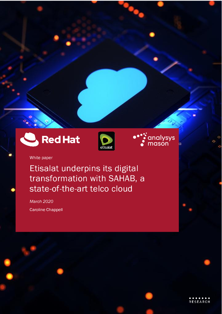 易观梅森：Etisalat通过最先进的电信云SAHAB巩固其<em>数字化转型</em>（英文版） 海报