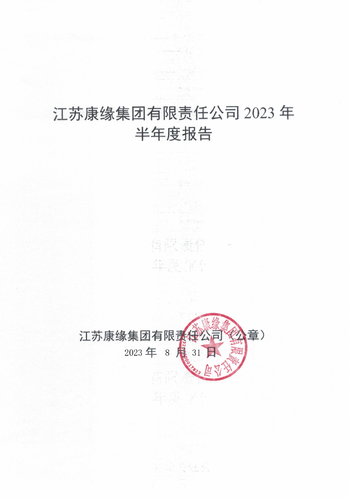 江苏康缘集团有限责任公司2023年半年度报告