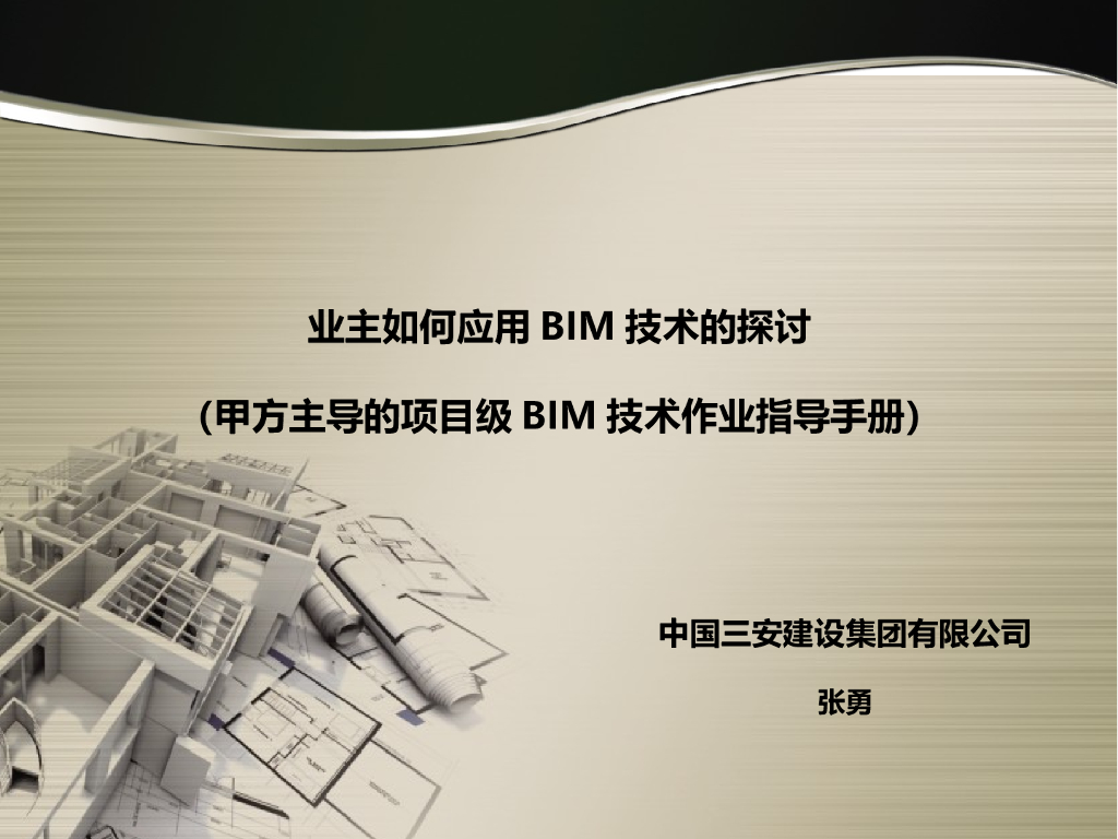 甲方业主应用BIM技术指导手册