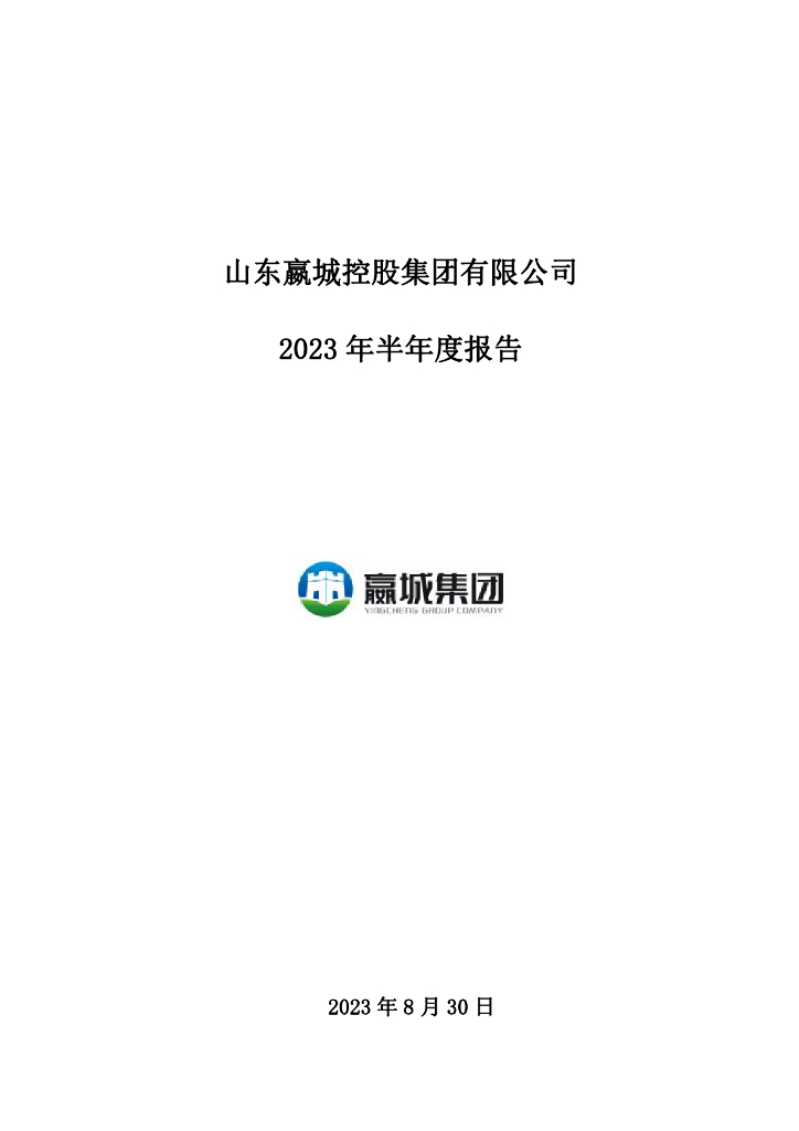 山东嬴城控股集团有限公司2023年半年度报告