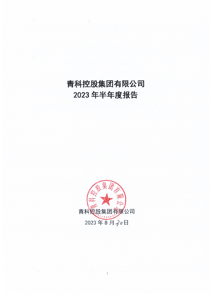 青科控股集团有限公司2023年半年度报告