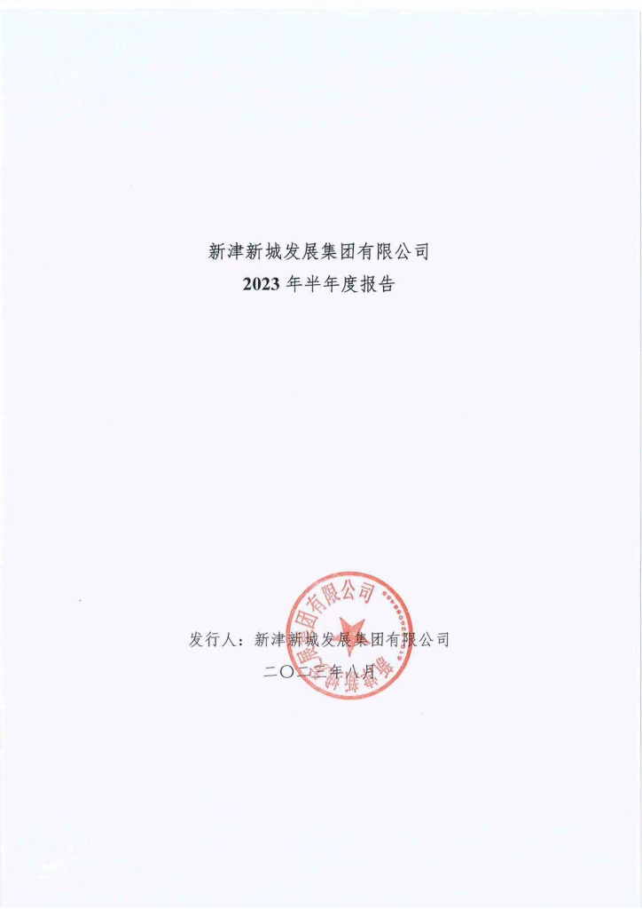 新津新城发展集团有限公司2023年度半年度报告