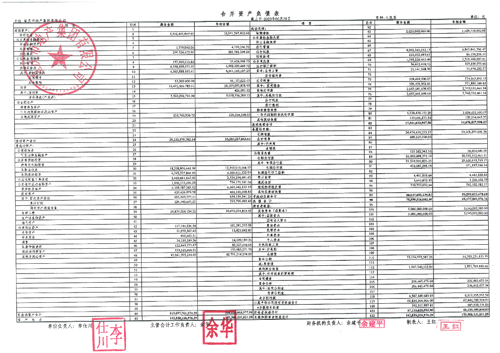 重庆市地产集团有限公司2023年半年度报告