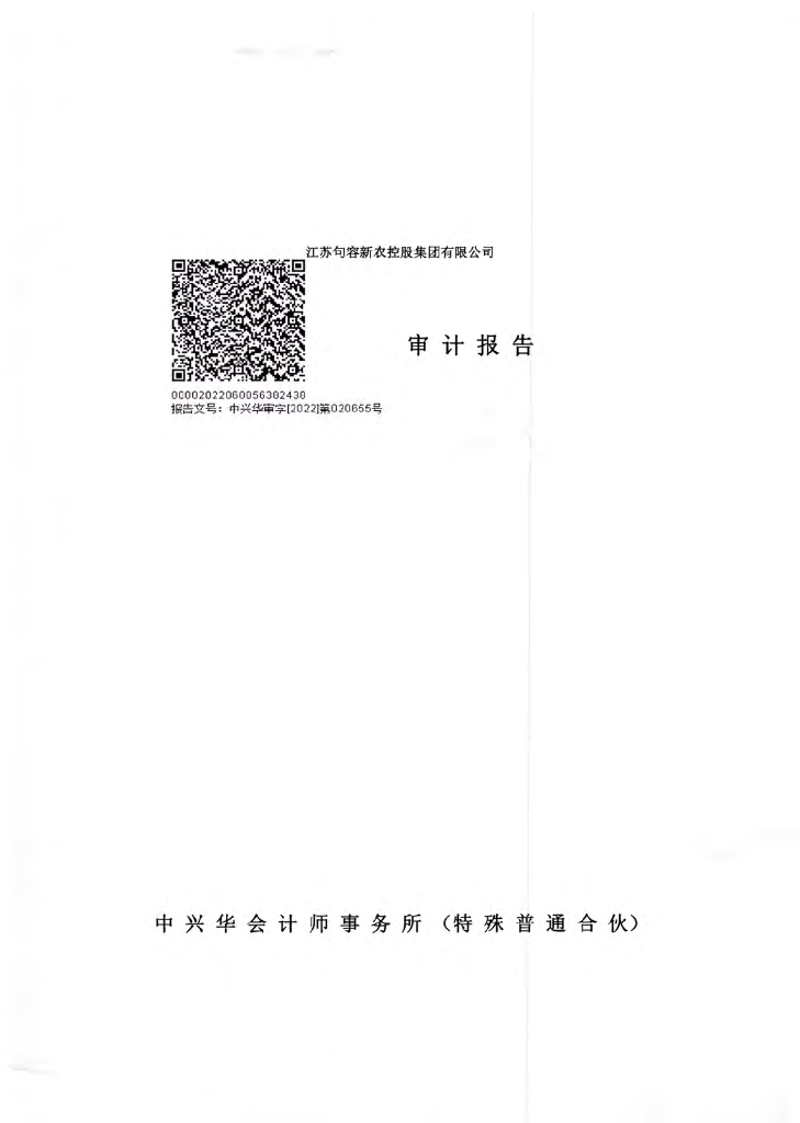 江苏句容新农控股集团有限公司2019-2021年审计报告