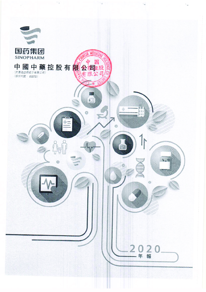 中国中药控股有限公司2020年度经审计的合并财务报告(繁体中文原件)