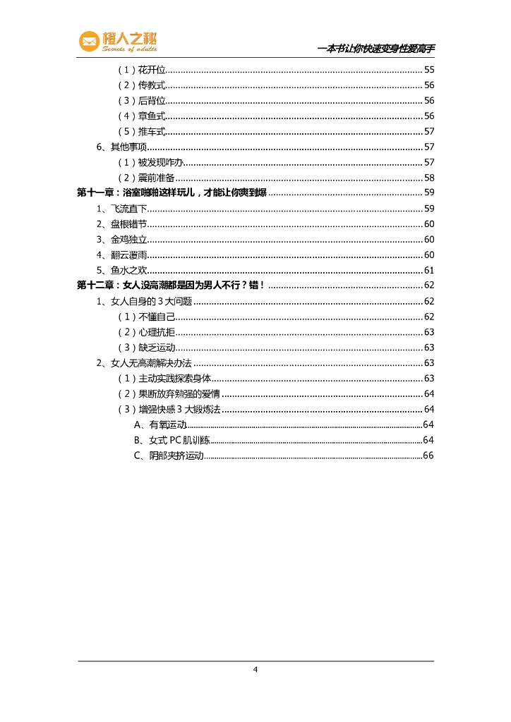 橙人之谜：《一本书让你快速变身高手》啪啪高级玩法66式_第6页