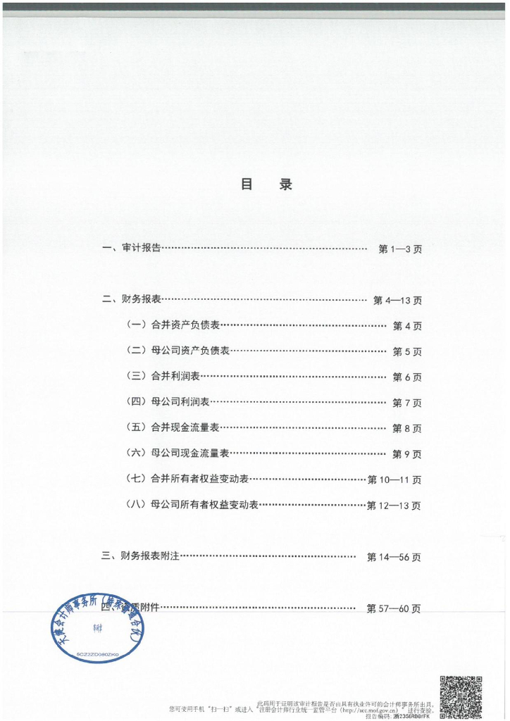 瀚华融资担保股份有限公司2022年度经审计的合并及母公司财务报表