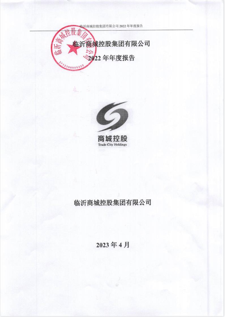 临沂商城控股集团有限公司2022年年度报告
