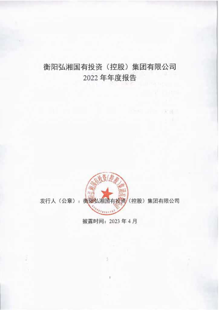 衡阳弘湘国有投资(控股)集团有限公司2022年年度报告