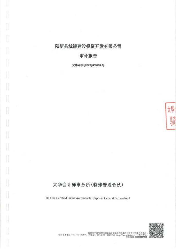 阳新县城镇建设投资开发有限公司公司债券2022年年度财务报表及附注(含担保人财务报表)