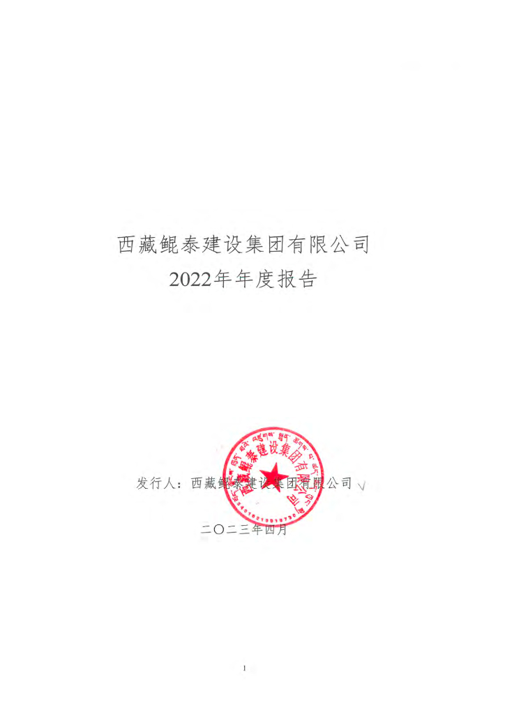 西藏鲲泰建设集团有限公司2022年年度报告