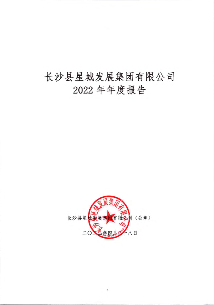 长沙县星城发展集团有限公司2022年年度报告