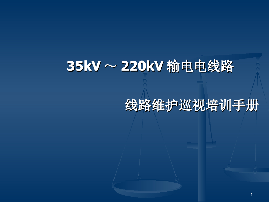 5kV～220kV输电电线路线路维护巡视培训手册