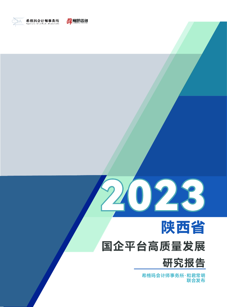 希格玛&和君常明：2023陕西省国企平台高质量发展研究报告