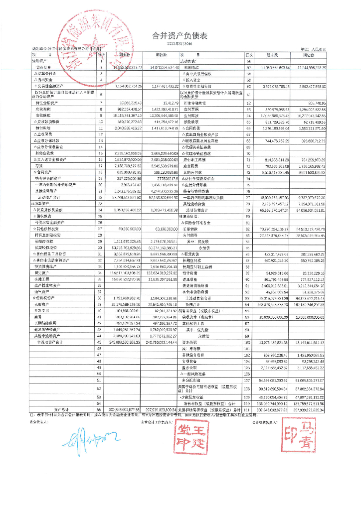 浙江省<em>能源</em>集团有限公司2022年第三季度财务报表 海报