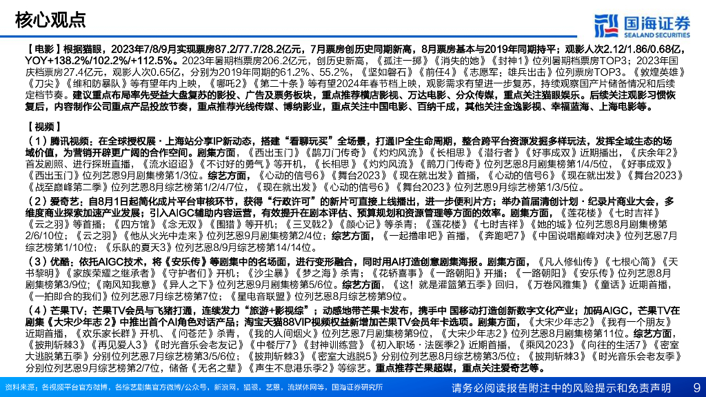 国海证券：传媒行业月报：ChatGPT多模态重磅升级，坚守AIGC+低估值主线_第9页