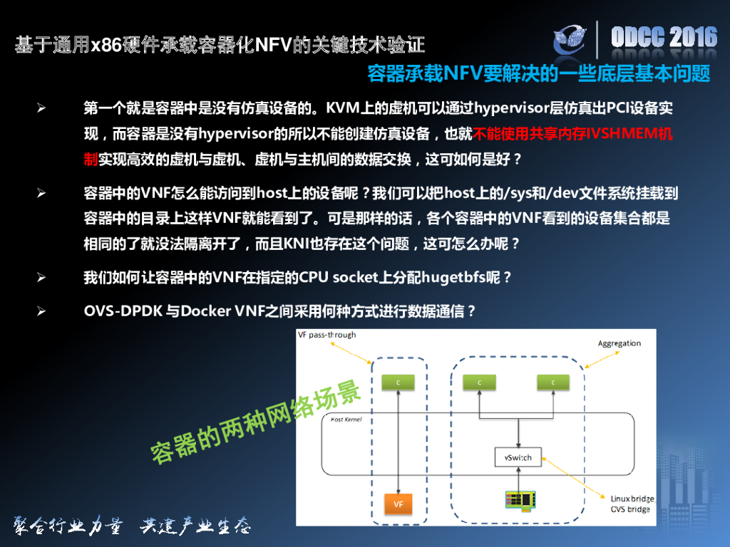 2016开放数据中心峰会：基于通用X86硬件承载容器化NFV的关键技术验证_第6页