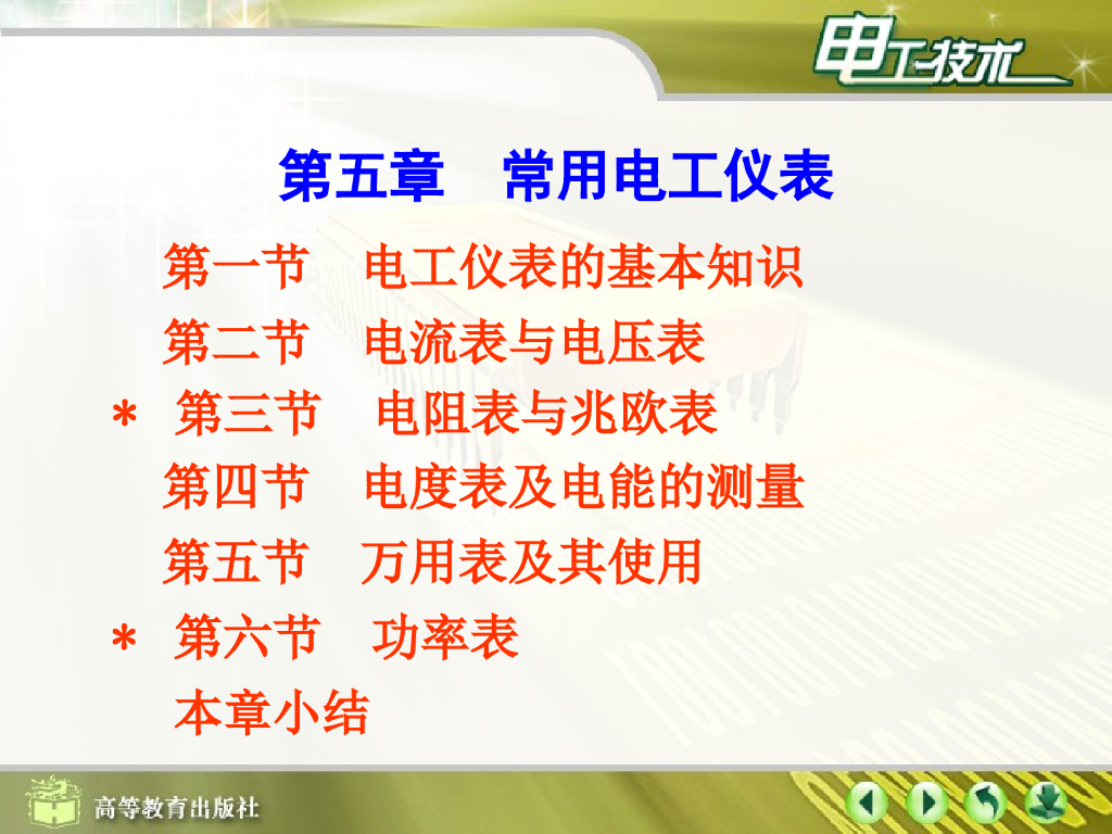 常用电工仪表培训 